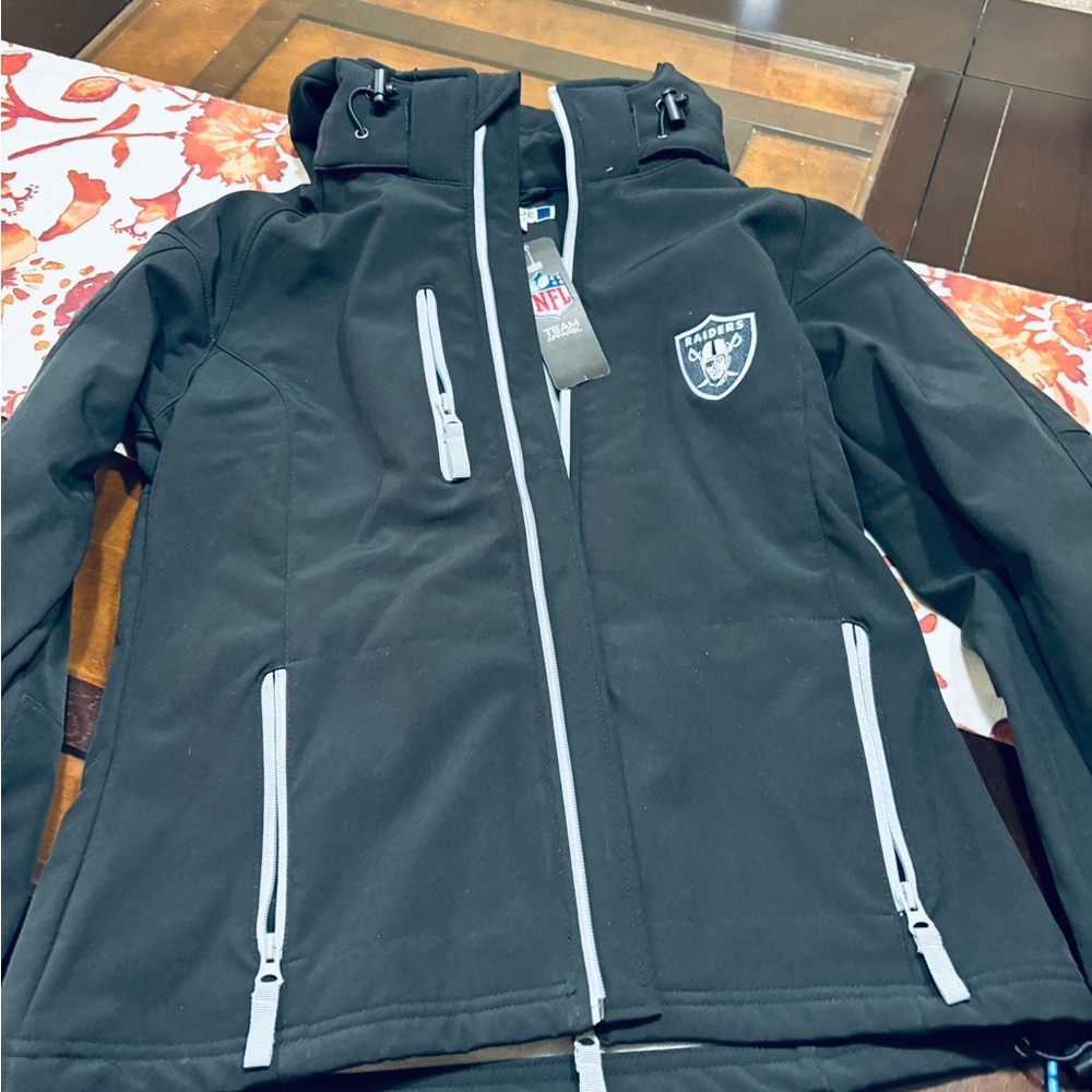 NFL Raiders Black Softshell Jacket